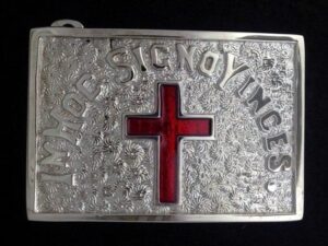 Knight Templar Sword Belt Buckle Plate New