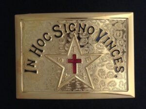 Knight Templar Texas Sword Belt Buckle Gold New