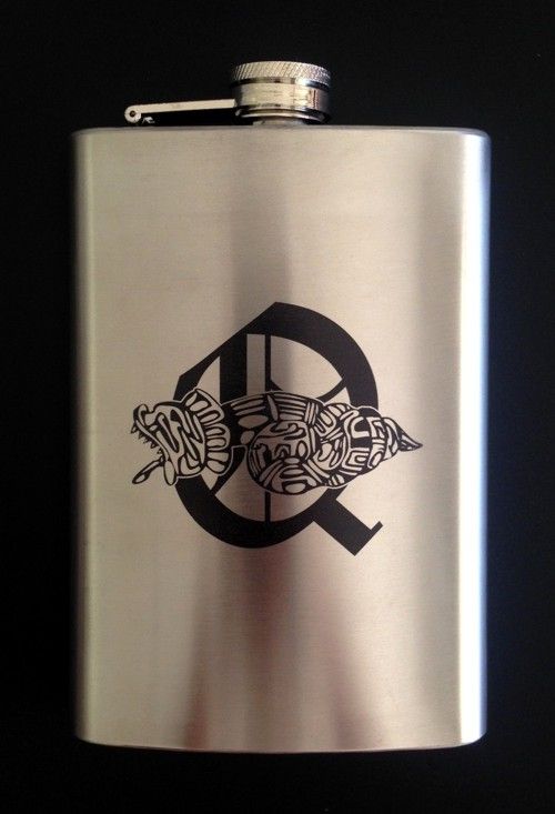 Order of Quetzalcoatl Stainless Steel Flask