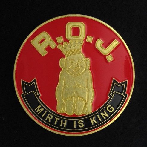 Royal Order of Jesters Auto Emblem Red New For Sale