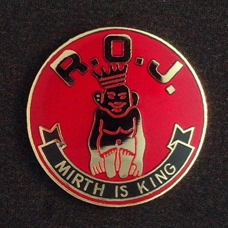 Royal Order of Jesters Lapel Pin New 3-D with Stones JLP-3 Medium 