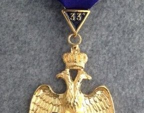 Scottish Rite 33rd Degree Wings Down Jewel