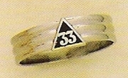 Scottish Rite 33rd Degree Ring Gold New For Sale