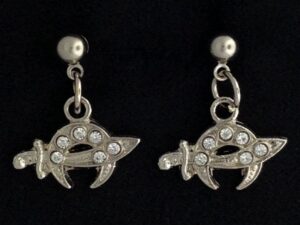 Shrine Shriner Lady Earrings Rhinestones New For Sale