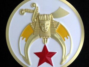 Shrine Shriner Auto Emblem White New