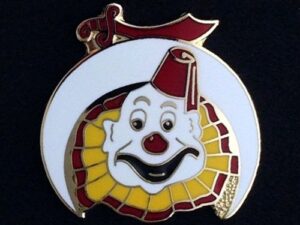 Shrine Shriner Clown Lapel Pin New