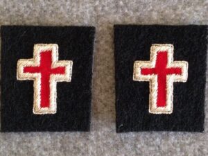 Knight Templar Collar Cross Silver Mylar New