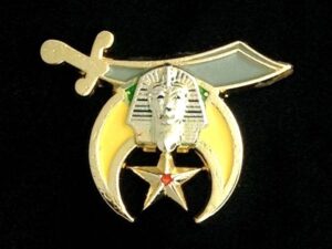 Shrine Shriner Lapel Pin Gold New