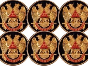 Scottish Rite 32nd Dgree Auto Emblem Black