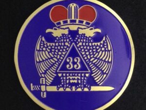 Scottish Rite 33rd Degree Auto Emblem Purple