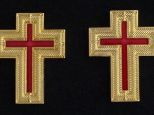 Knight Templar Collar Cross Gold New