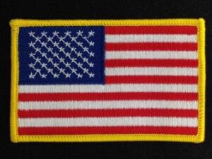 US Flag Embroidered Patch New
