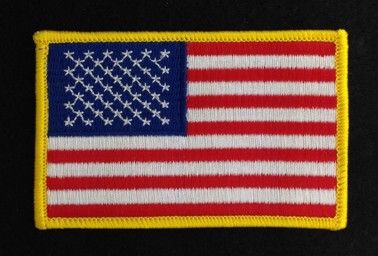 US Flag Embroidered Patch New
