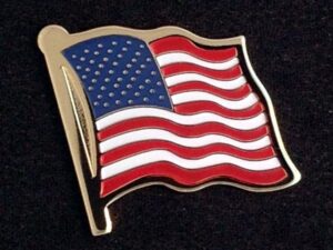 US Flag Lapel Pin New