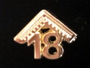 Masonic Master's Lapel Pin 2018 - Small