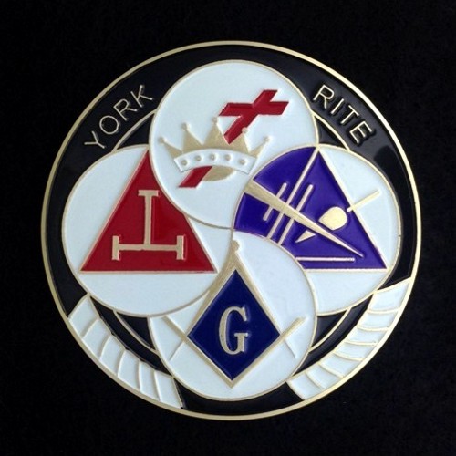 Freemason York Rite Ladies Car Emblem 