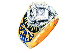 Masonic Blue Lodge Ring Gold New