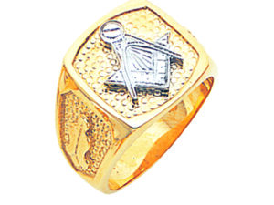 Masonic Blue Lodge Ring Gold New