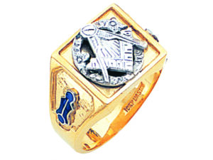 Masonic Blue Lodge Ring Gold New