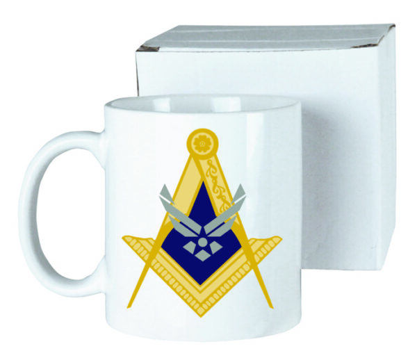 Masonic US Air Force Ceramic Coffee Mug New
