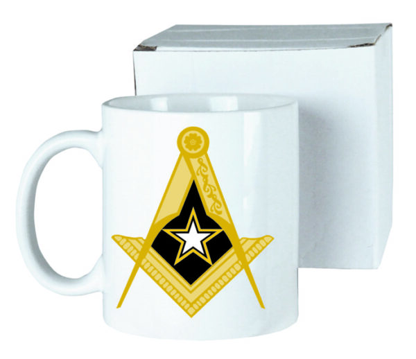 Masonic US Army Ceramic Coffee Mug New