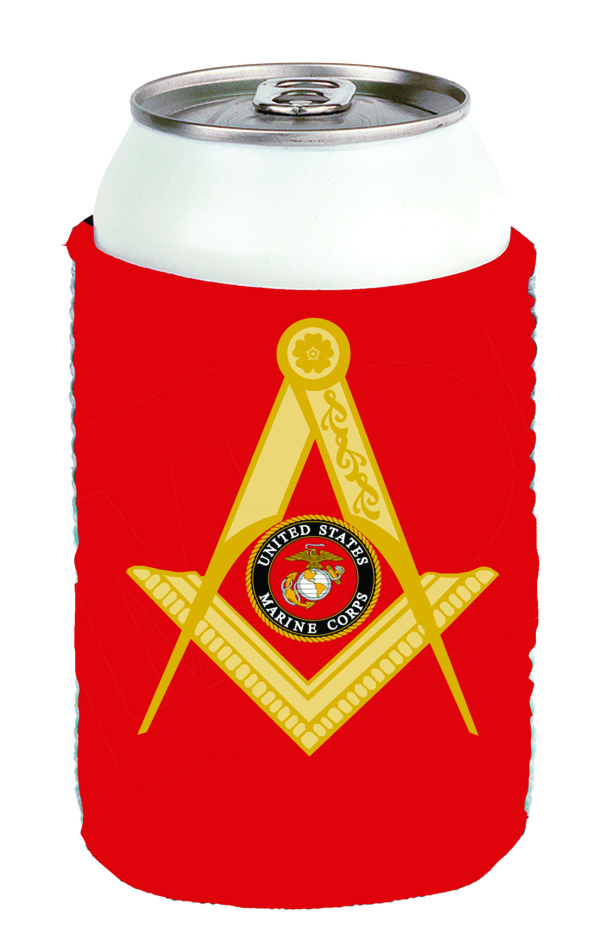 Masonic US Marine Corps Can Cooler New