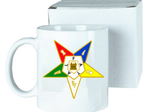 Order of Eastern Star Ceramic Coffee Mug New