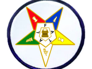 Order of the Eastern Star Patch Round New