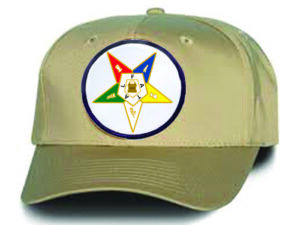 Order of Eastern Star Cap Hat Khaki New