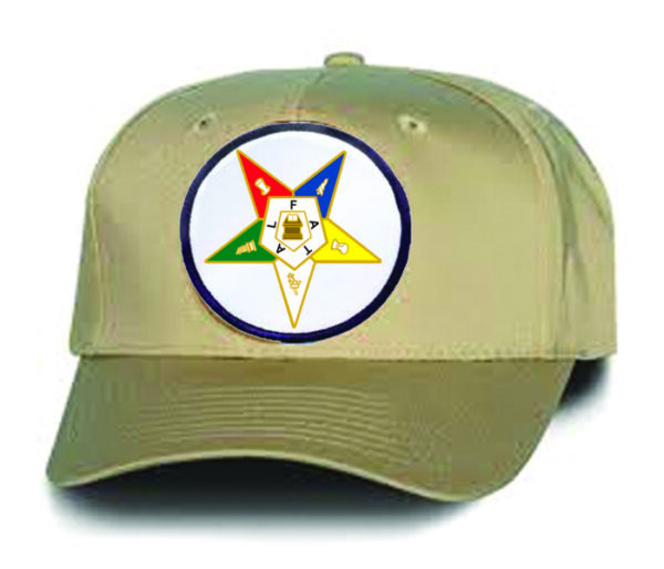 Order of Eastern Star Cap Hat Khaki New