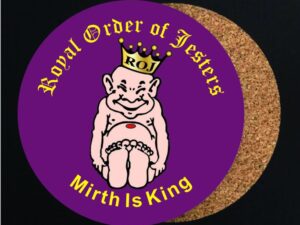 Royal Order of Jesters Drink Coaster New