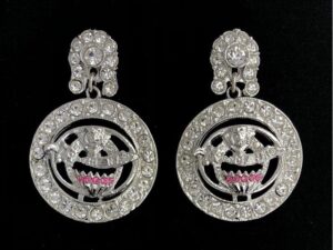 Ladies Oriental Shrine Earrings New For Sale