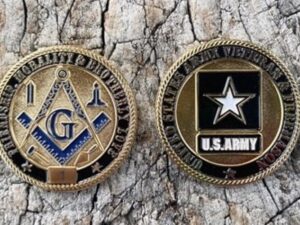 Limited Edition Masonic & Military Veteran Challenge Coins