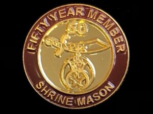 Shrine Shriner 50 Year Lapel Pin New