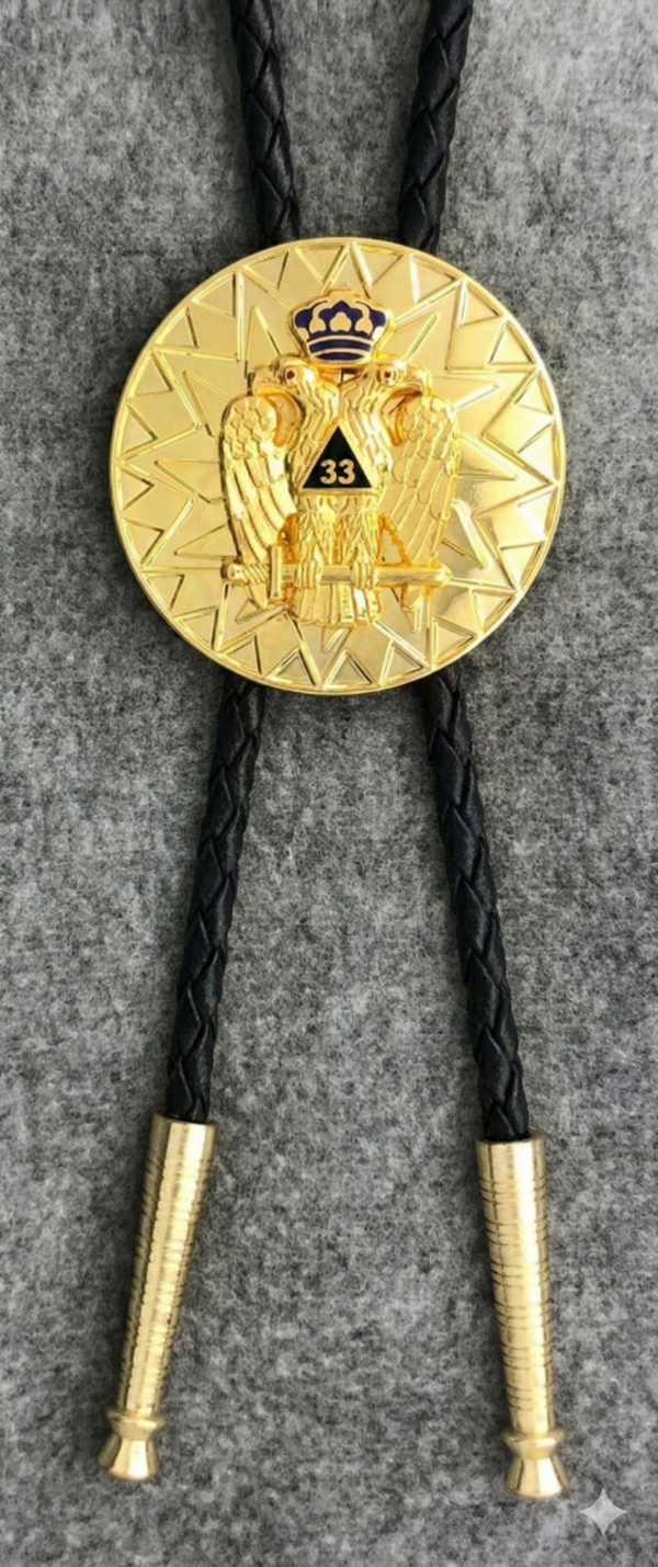 Scottish Rite 33rd Degree Bolo Tie
