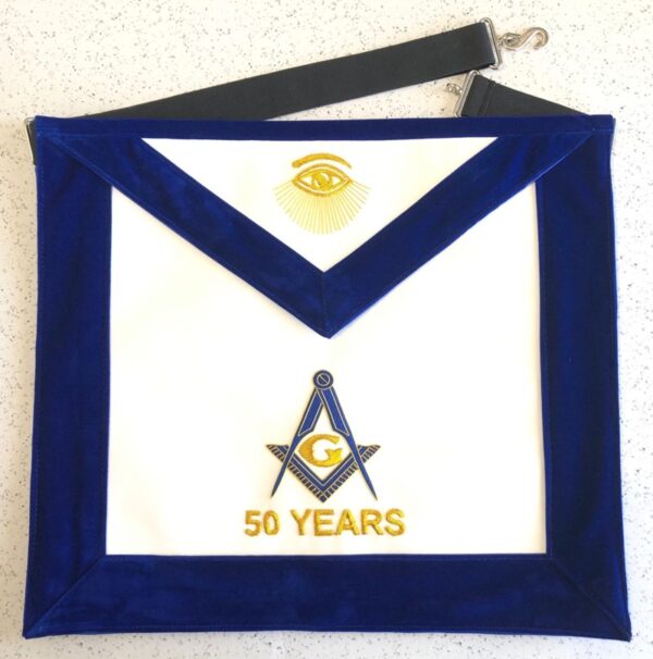Masonic Apron 50 Years