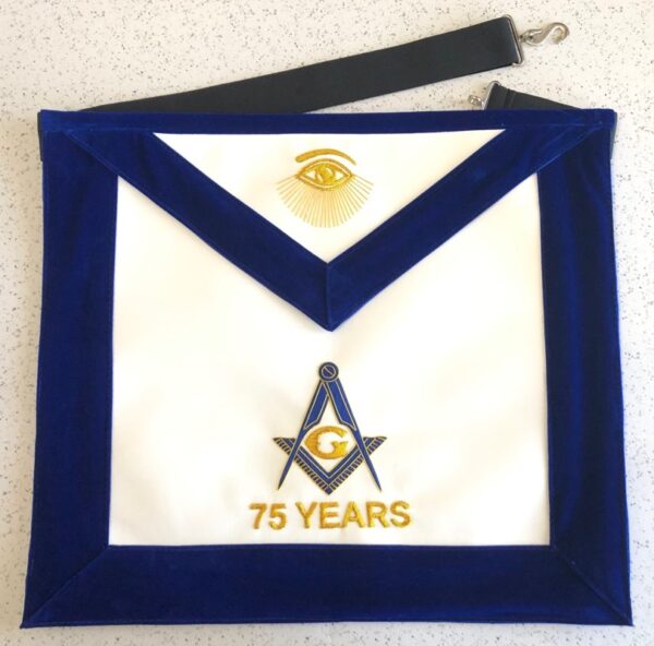 Masonic Apron 75 Years