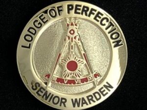 Scottish Rite Lodge of Perfection Senior Warden Lapel Pin