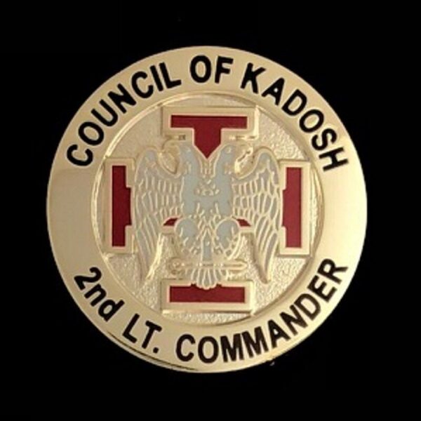 Scottish Rite Council of Kadosh 2nd Lt. Caommander Lapel Pin