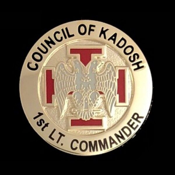 Scottish Rite Council of Kadosh 1st Lt. Commander Lapel Pin