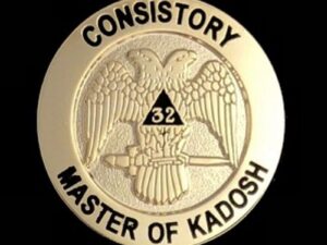 Scottish Rite Consistory Master of Kadosh Lapel Pin