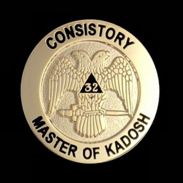 Scottish Rite Consistory Master of Kadosh Lapel Pin