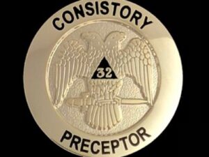 Scottish RIte Consistory Preceptor Lapel Pin
