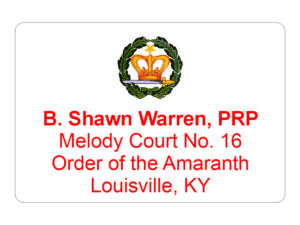 Amaranth Name Badge Tag