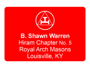 Royal Arch Mason Name Badge Tag