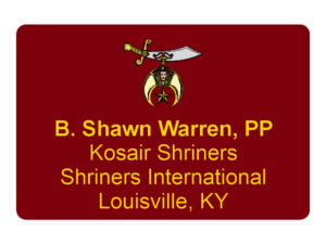 Shriners Name Badge Tag