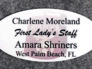 Custom Oval Name Badge