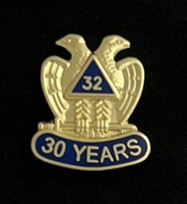 Scottish Rite 30 Year Lapel Pin