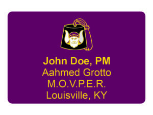Grotto Past Monarch Name Badge Tag