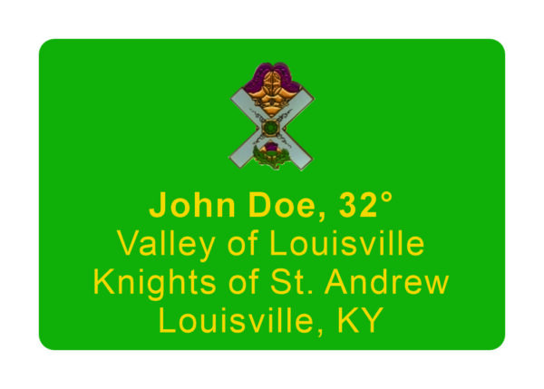 Knights of St. Andrew Name Badge Tag